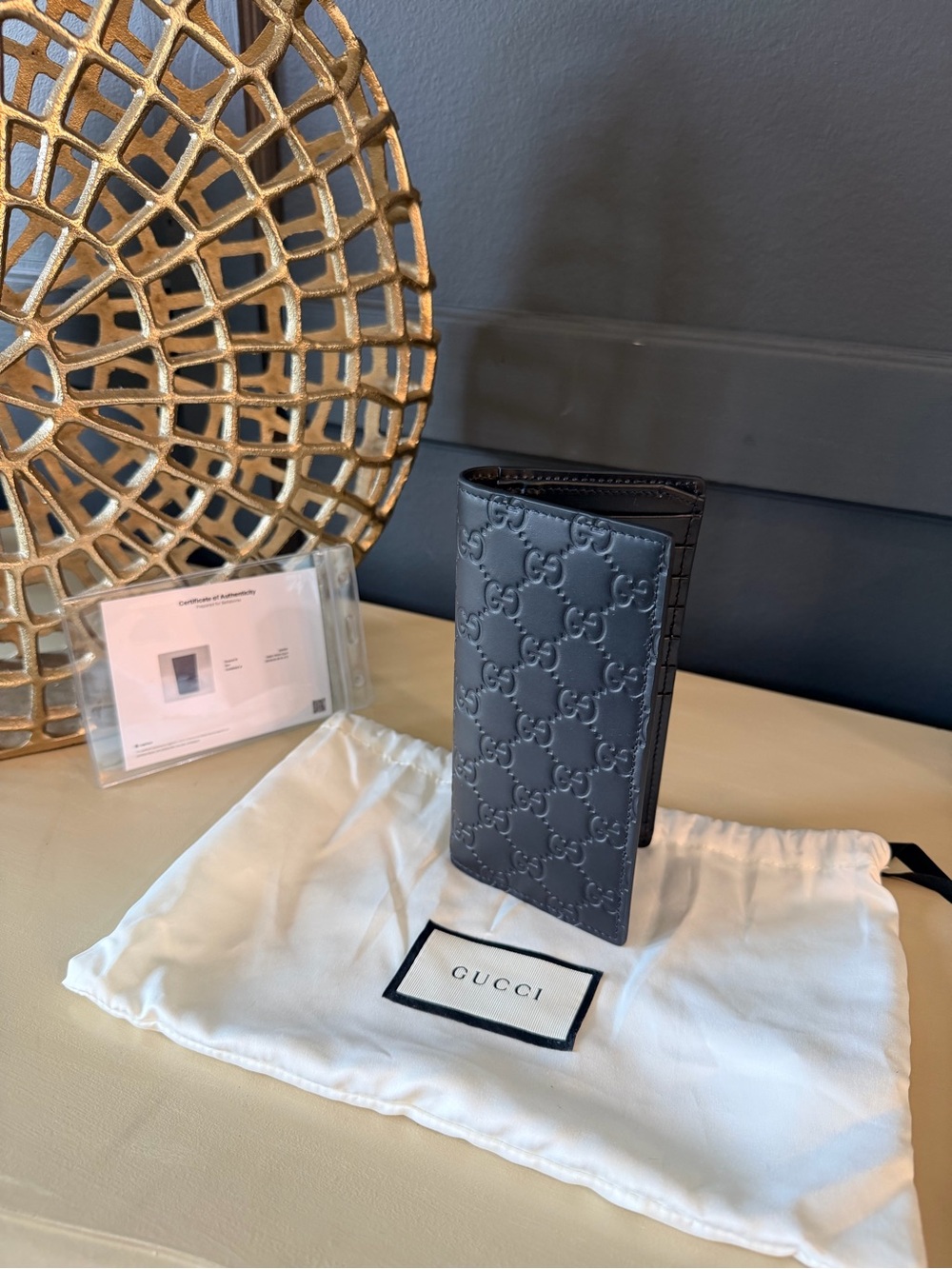 Gucci Black Signature GG Embossed Leather Long Wallet | COA & Dust bag!! 🔥